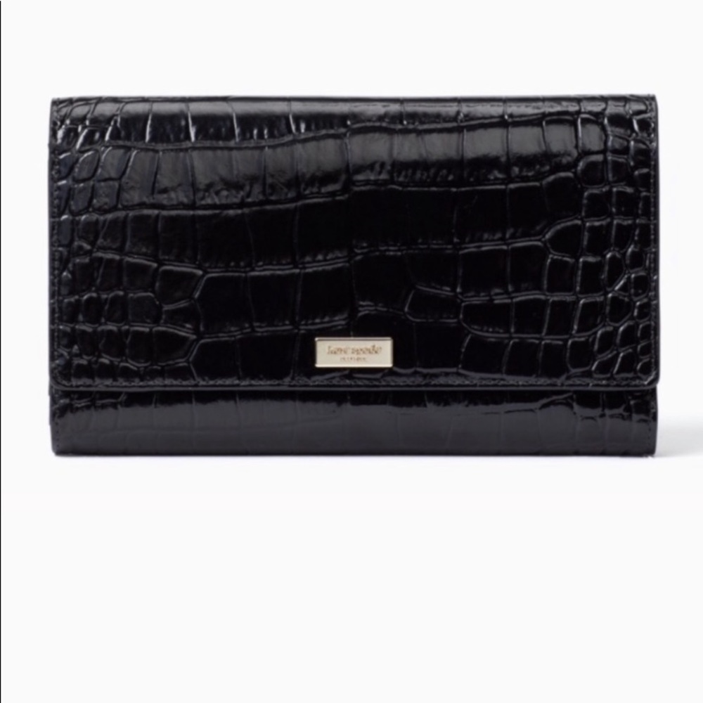 Kate Spade Phoenix Bristol Dr Croc, Trifold Wallet